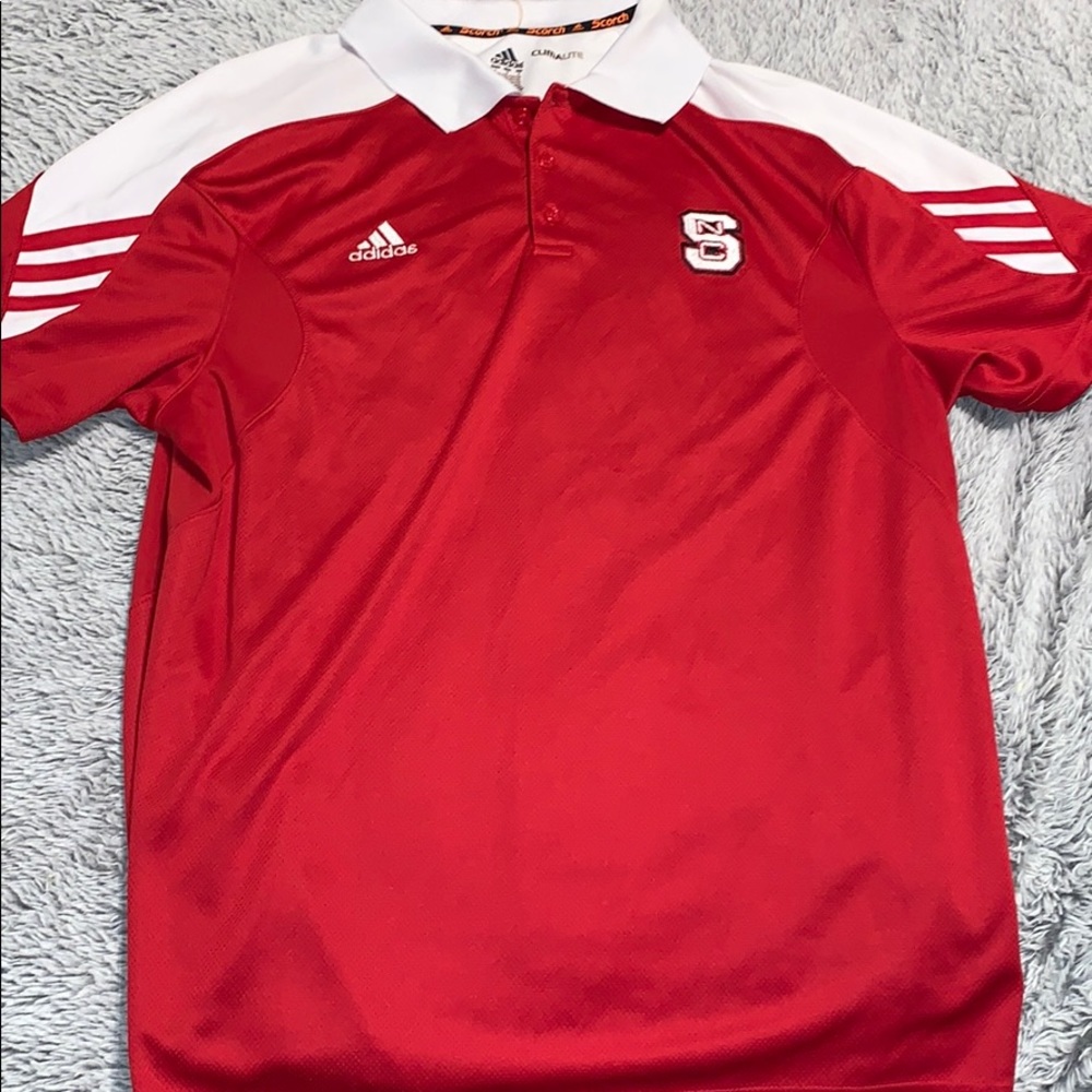 Adidas NC State Athletic Polo Tee